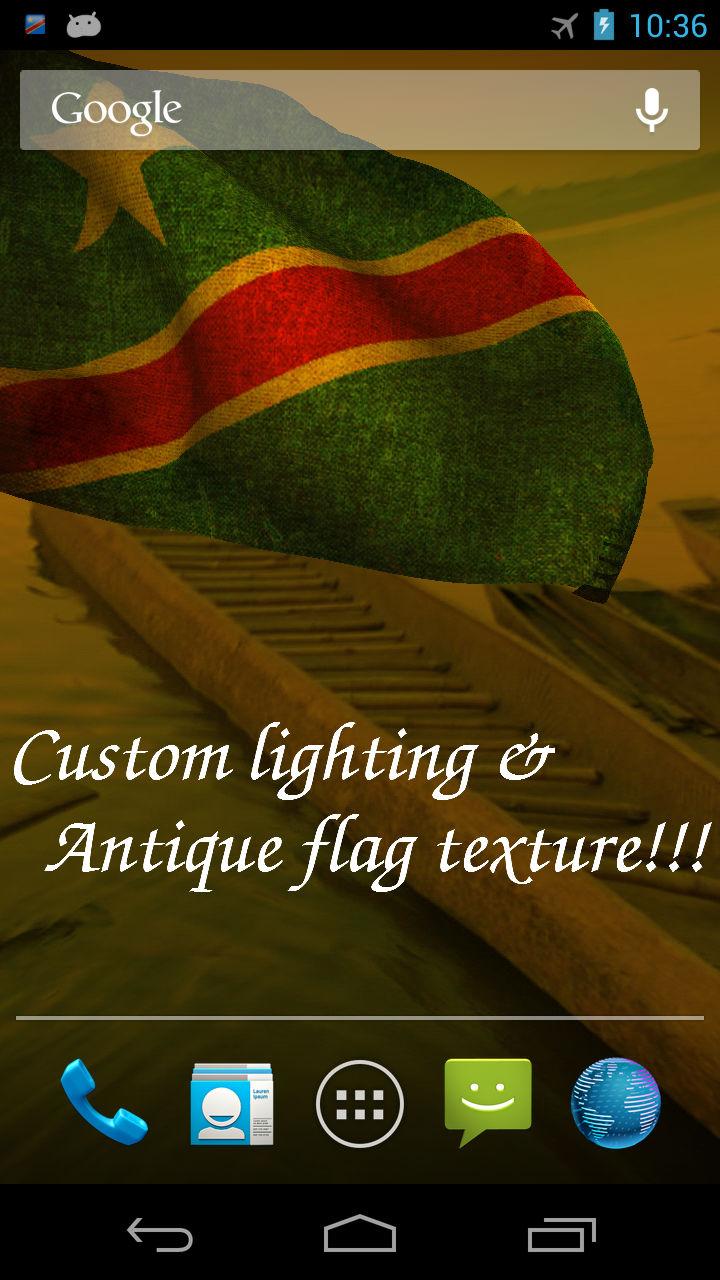 3D DR Congo Flag Screen 3