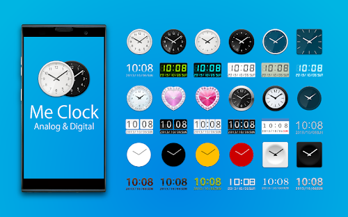 Android application Me Clock widget-Analog&amp;Digital screenshort