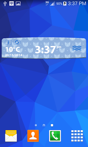 天氣和時鐘部件的 Widget