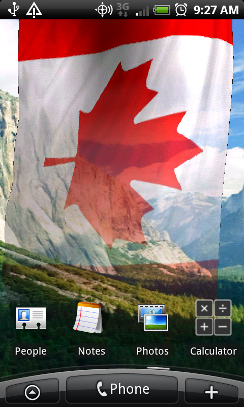 NA Flags Live Wallpaper Screen 3