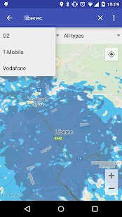 LTE 4G coverage map CZ Screenshots 4