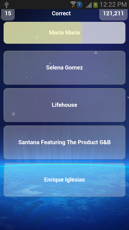 Guess the Artist - Music Quiz Screen 2