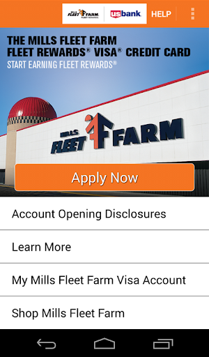 Mills Fleet Farm Visa