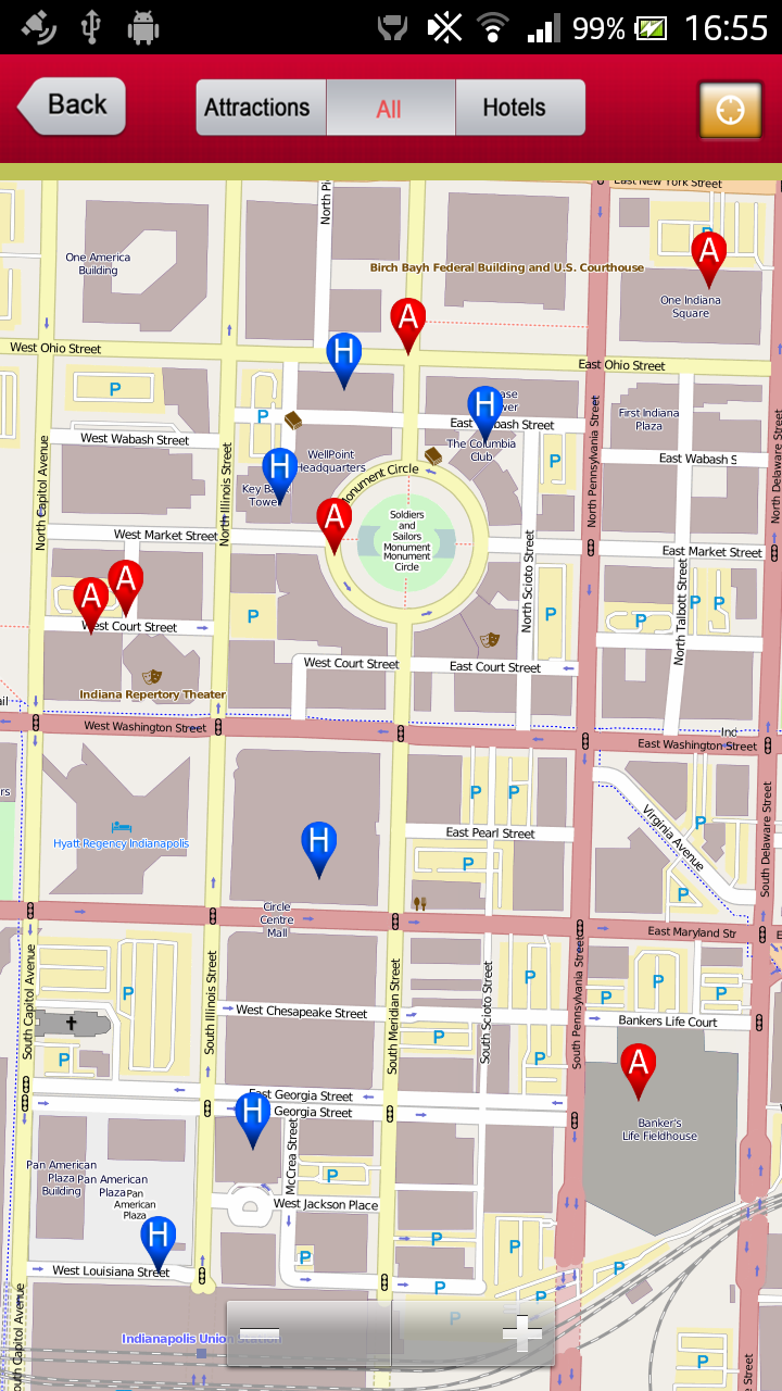 Indianapolis Offline Guide Screen 2