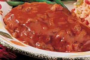 Barbecued Round Steak