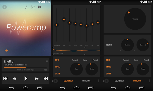 【免費音樂App】Poweramp skin 5in1 Dark Now-APP點子