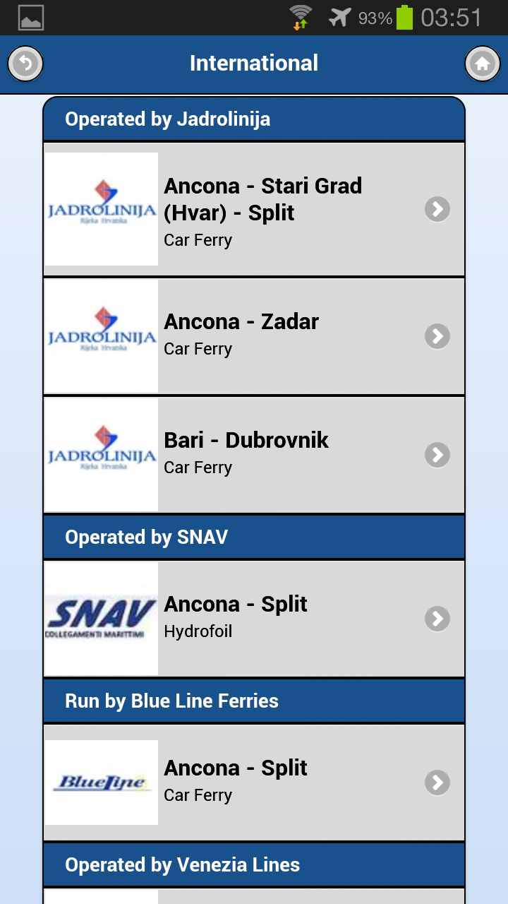 Croatia Ferry Screen 3