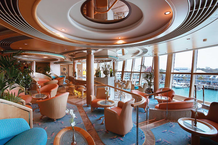 Sip champagne at Jewel of the Seas' classy Champagne Bar.