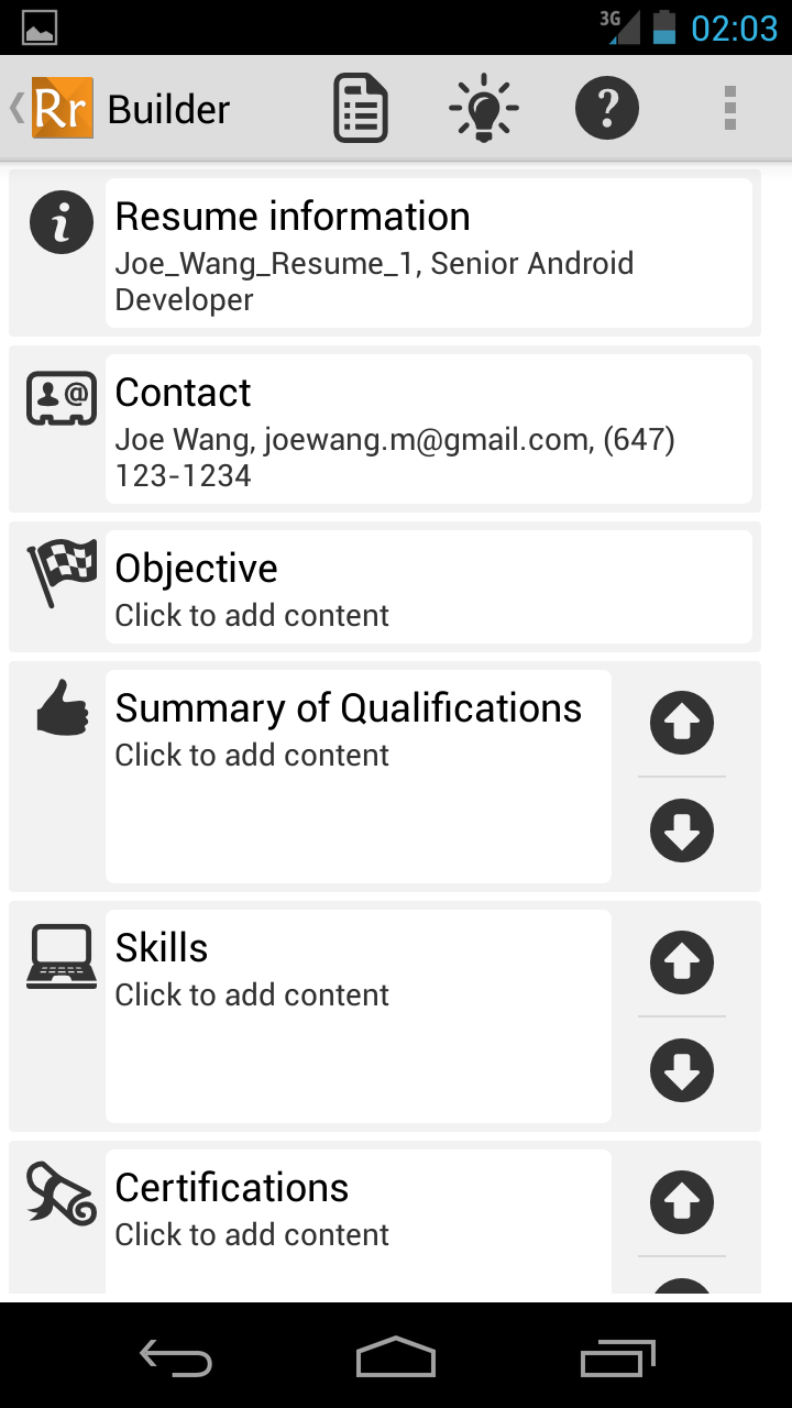 Resume Ready Pro Screen 3