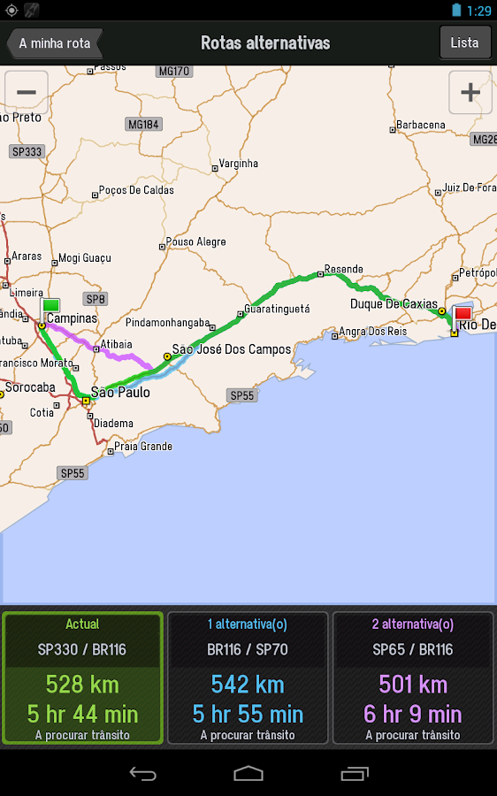CoPilot Premium Brasil GPS App - screenshot