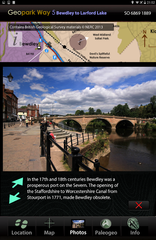 Android application Walk Bewdley - Larford Lake screenshort