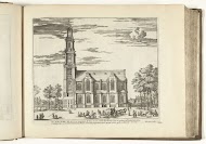 Gezicht op de Westerkerk te Amsterdam, 1726