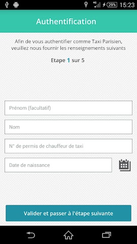 Screenshot 1 Paris Taxis - pro