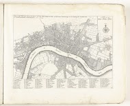 Plattegrond van Londen, ca. 1702