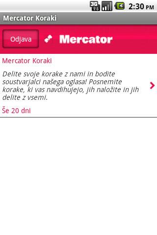 Mercator Koraki