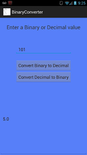 Binary and Decimal Converter
