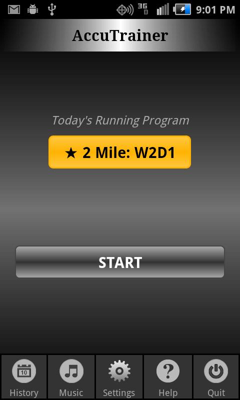 Android application C25K Running AccuTrainer-Pro screenshort