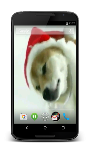 Christmas Puppy Live Wallpaper