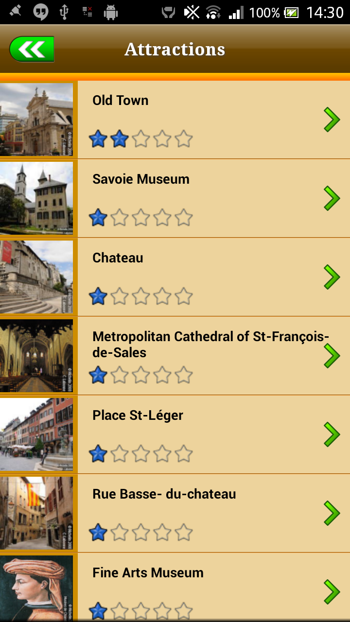 Chambery Offline Map Guide Screen 3