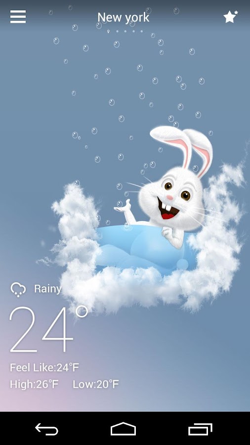 Mr Rabbit GO Weather Theme — приложение на Android