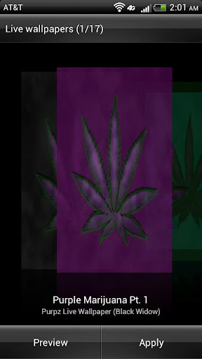 Purple Leaf HD Live Wallpaper