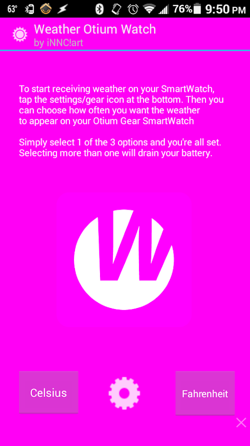 Android application Weather Otium Watch screenshort