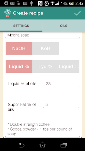 Saponify Soap Calculator