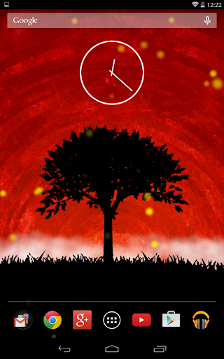 【免費個人化App】Fireflies Tree Live Wallpaper-APP點子