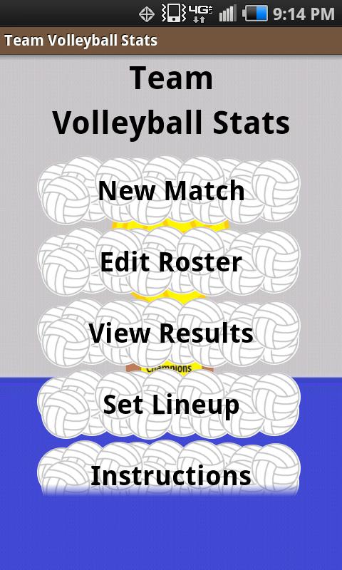 Team Volleyball Stats Screen 2