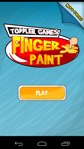 Toddler games: Finger paint