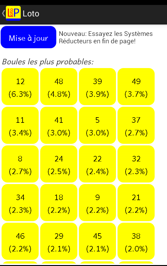EuroMillions - Lotto Pro Screen 2