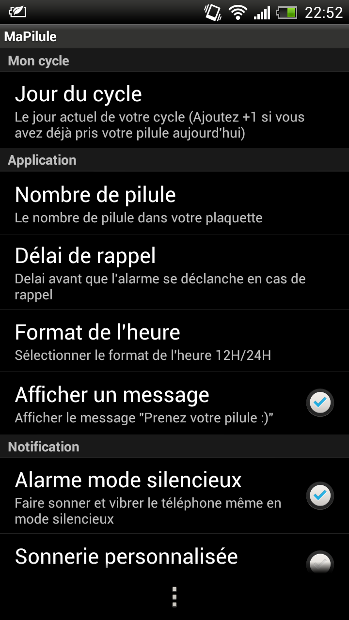 Ma Pilule Contraceptive Screen 2
