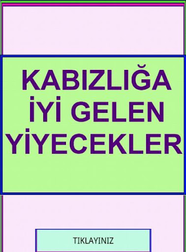 KABIZLIK İÇİN YİYECEKLER