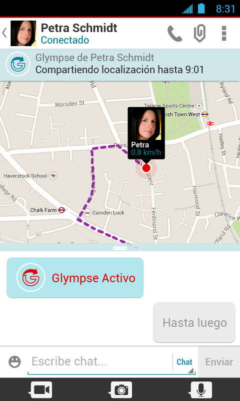 Android application Follow Me – for Message+ screenshort