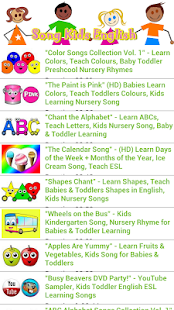 English Songs for Kids