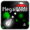Megaroids (Asteroid game) logo