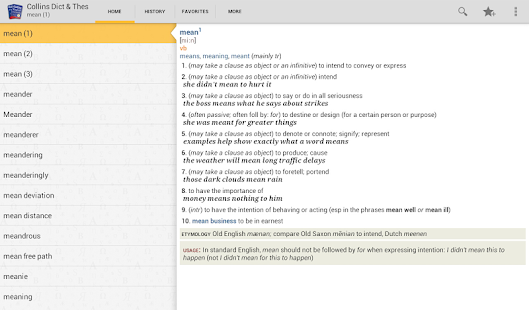 Collins English + Thesaurus TR Screenshots 5
