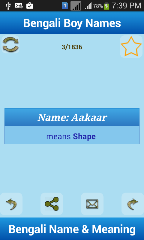 Unique 55 Card Bengali Name