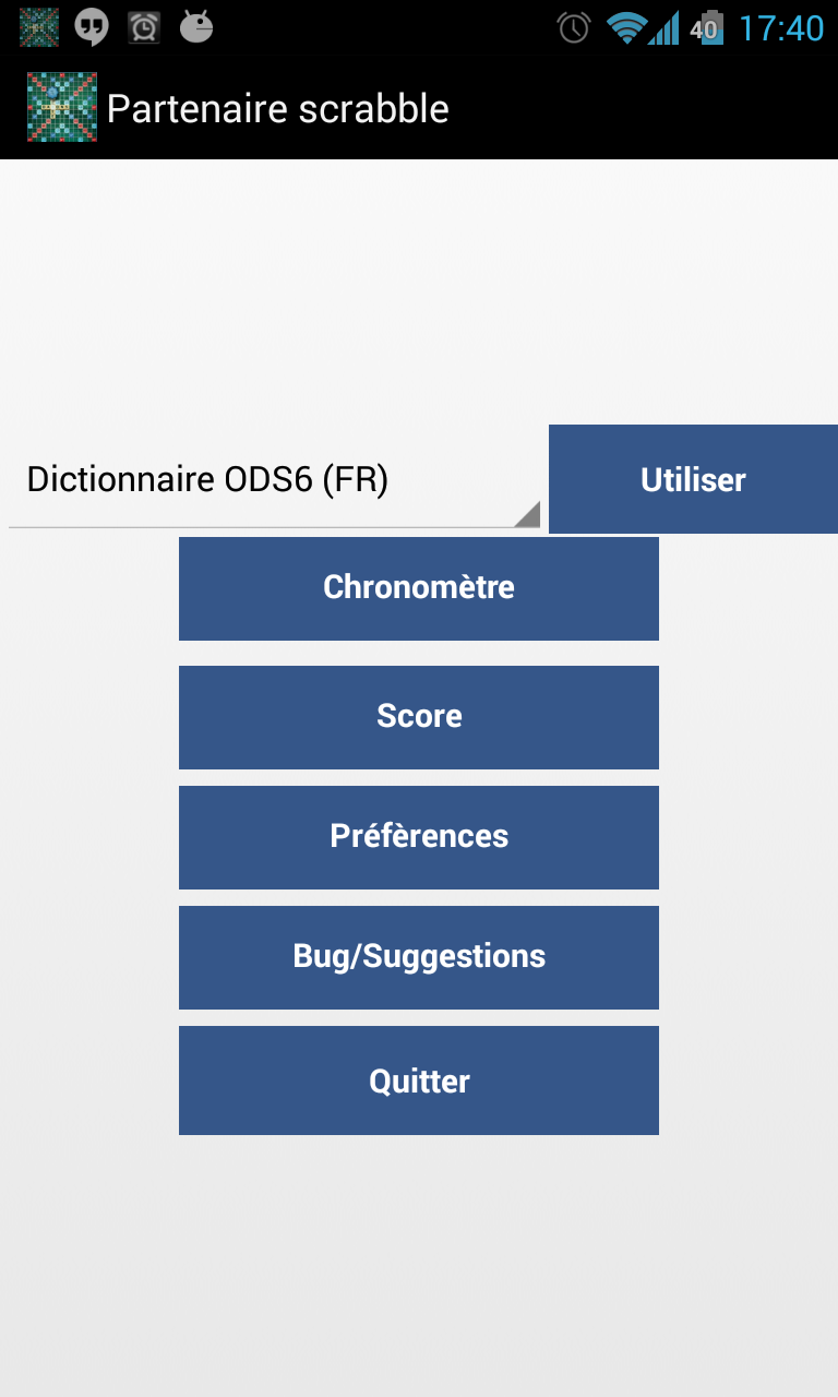Android application Partner Scrabble screenshort
