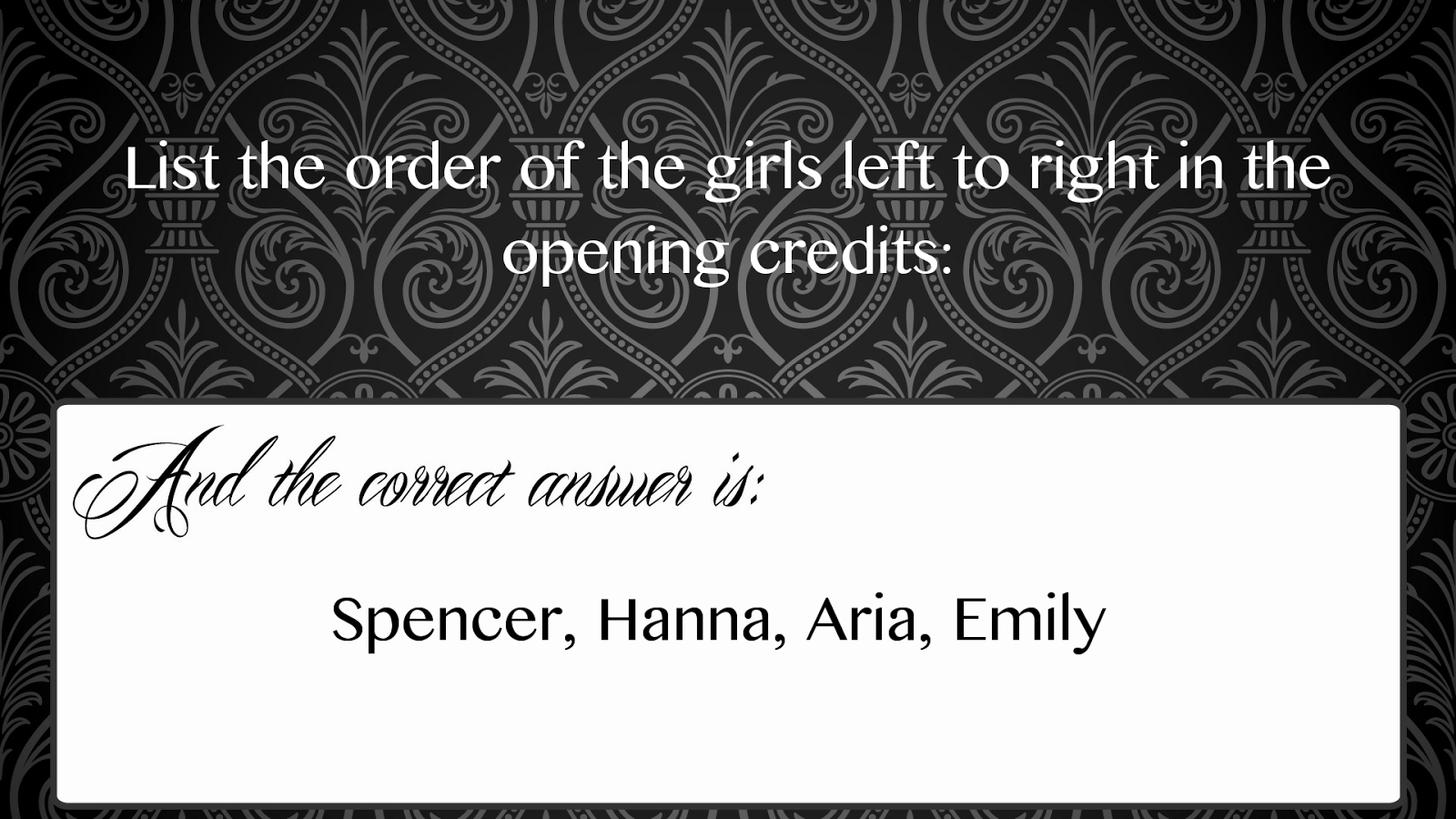    Trivia for Pretty Little Liars- screenshot  