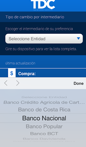 TDC Tipo de Cambio Costa Rica