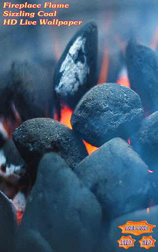Fireplace Flame Sizzling Coal