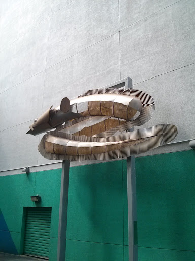 Giant Eel Sculpture 