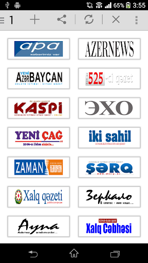 All Newspaper of Azerbaijan.