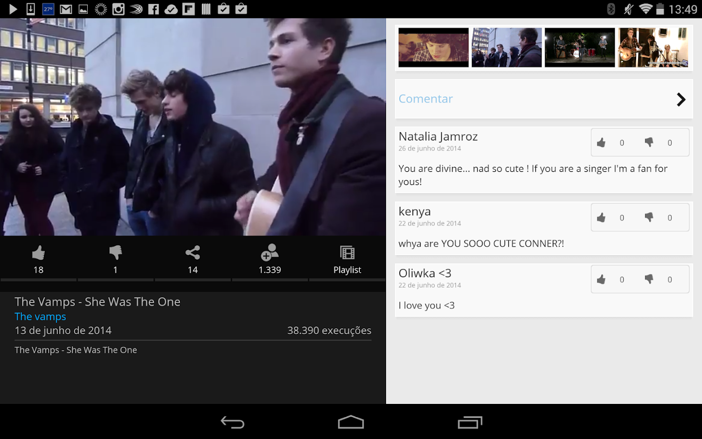 Vube - screenshot