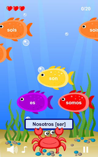 Spanish Verbs Sea Game