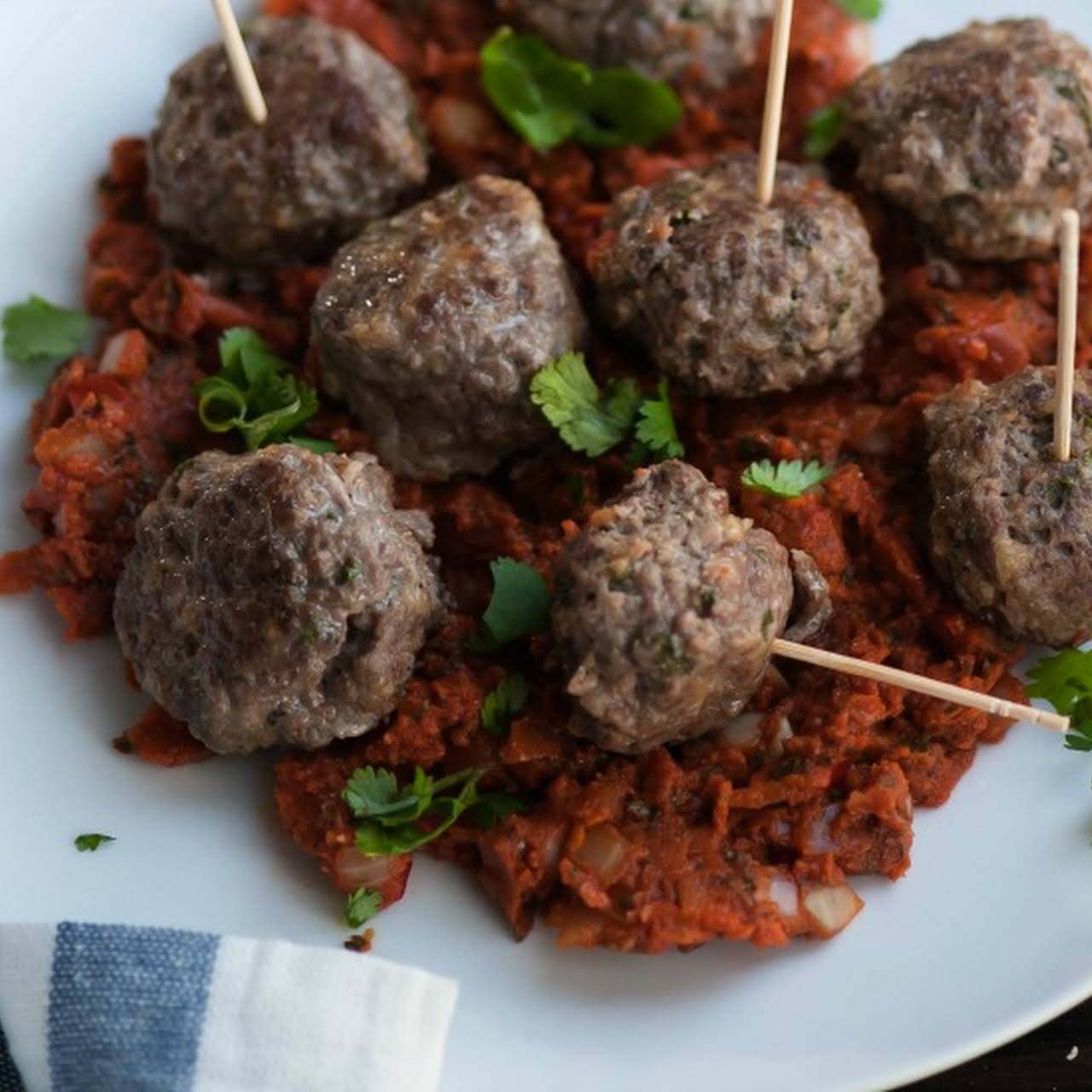 Cocktail Mediterranean Lamb Meatballs