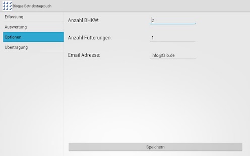 Biogasanlagen-Betriebstagebuch Screenshots 2