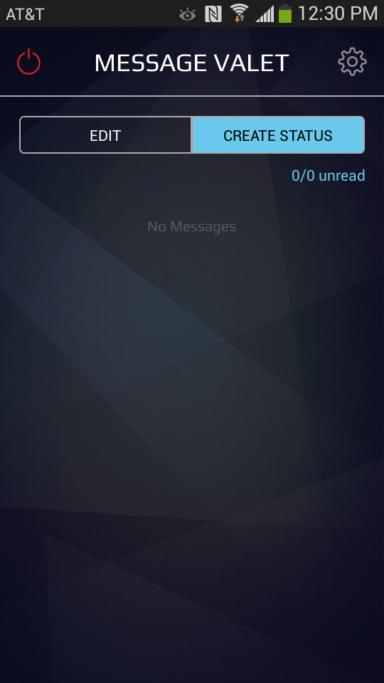 Message Valet Screen 1