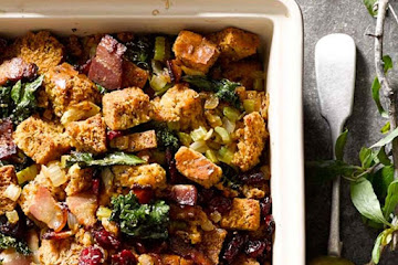 Gluten-Free Stuffing with Bacon and Kale